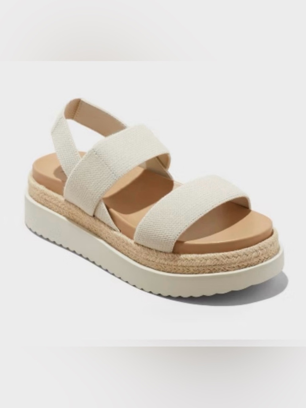 Wild Fable Womens Elliot Stretch Strappy Platform Sandals Tan Brown Size 9.5